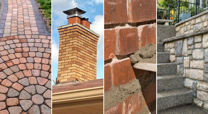 Four Services - Brick Paving, Chimney Repair, Brick Repair, Cultured Stone