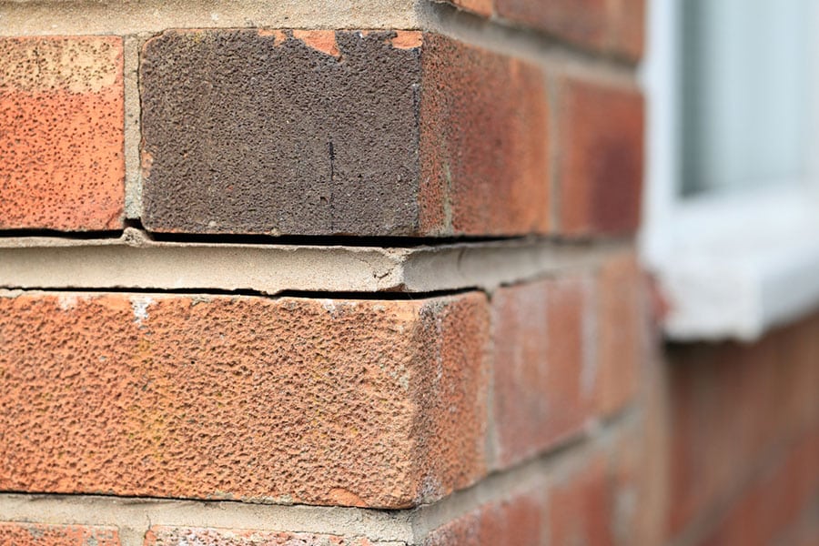 Closeup of Brick and Mortar