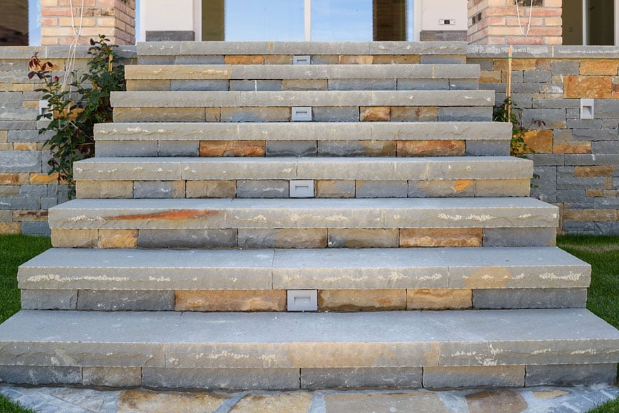 Limestone Steps in Huntington Woods MI